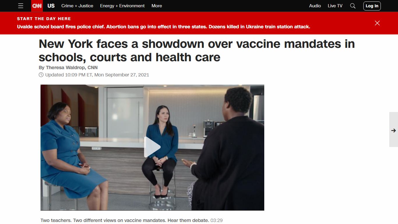 New York vaccine mandates: What you need to know - CNN